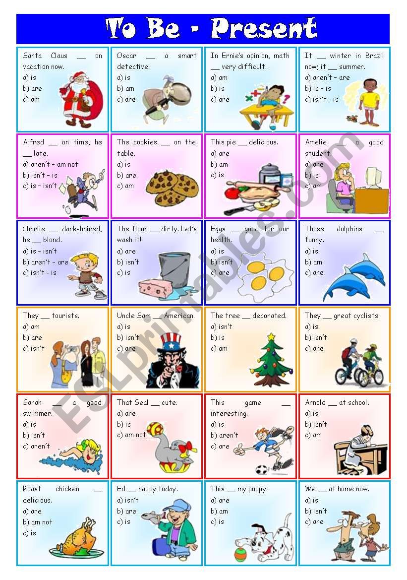 Verb to be (present)  exercises [3 tasks] ((2 pages)) ***editable